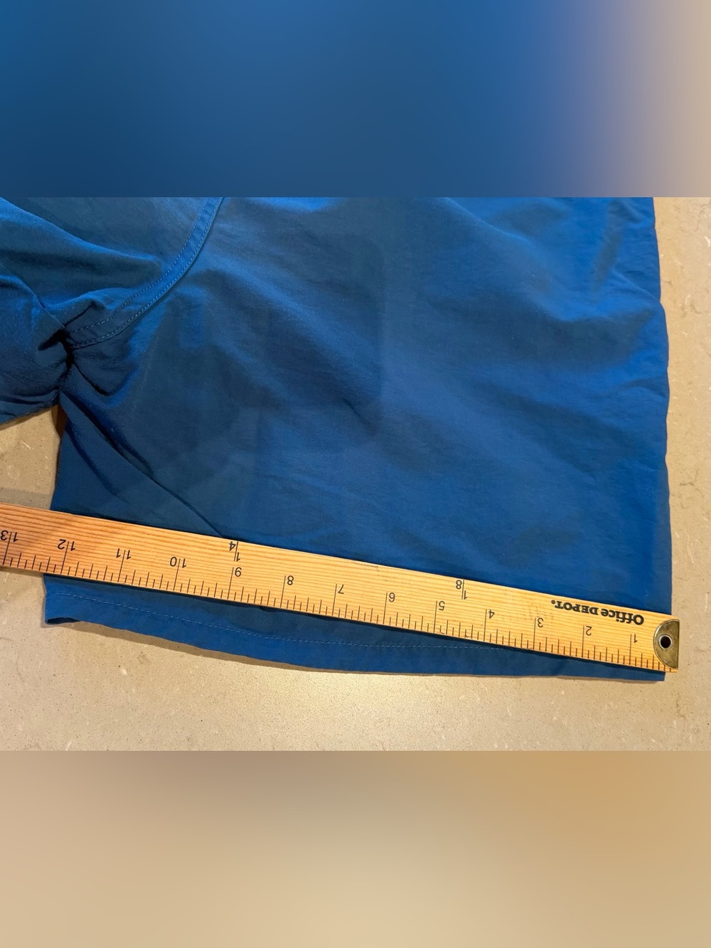 Patagonia Baggie’s Long 7” Men's Small Blue Nylon Unlined Elastic-Waist Shorts - Picture 6 of 8